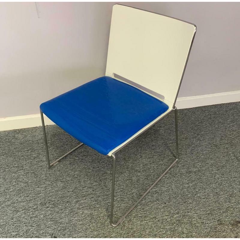 Colourful stacking chairs