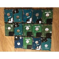 Hard drive 250gb 5 pounds each