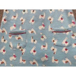 Girls dress Age 3-4 years Boden llama print jersey dress