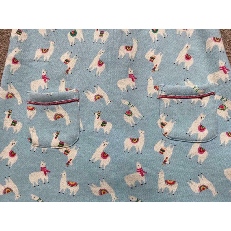 Girls dress Age 3-4 years Boden llama print jersey dress