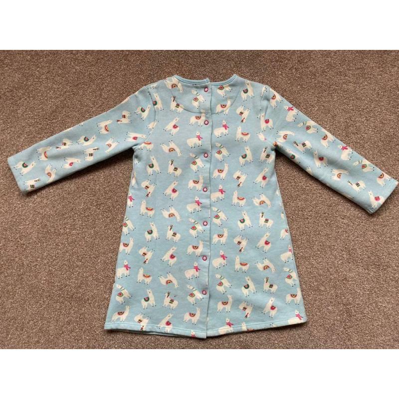 Girls dress Age 3-4 years Boden llama print jersey dress