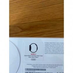 New & Sealed Apple Watch 5 44mm GPS & Cellular, Space Black Stainless Steel & Black Sport Band