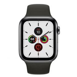 New & Sealed Apple Watch 5 44mm GPS & Cellular, Space Black Stainless Steel & Black Sport Band