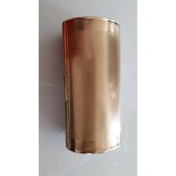 Kigu vintage gold musical powder case with mirror