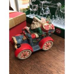 Christmas musical LED Santa and Sleigh, Father Christmas/car ornament and gift box. Collect Fulham