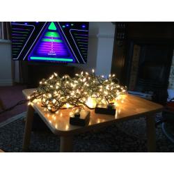 Christmas lights 62feet long x160 bulbs 5 function perfect
