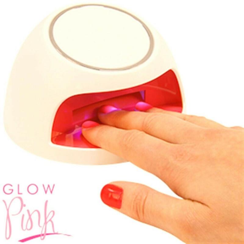 REDUCED Glow Pink Battery Operated UV Nail Dryer - Brand New in Box + 2 x AA 1.5v Batteries