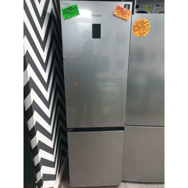 Samsung silver ex display fridge freezer