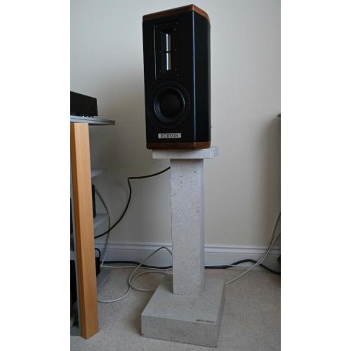 HIGH QUALITY POLISHED LIMESTONE SPEAKER STANDS WITH ADJUSTABLE SPIKES