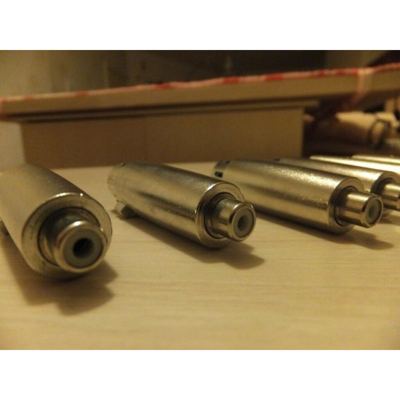 NEW - 6 x XLR to PNONO adapters plugs - 2 MALE + 4 FEMALE - METAL BODY