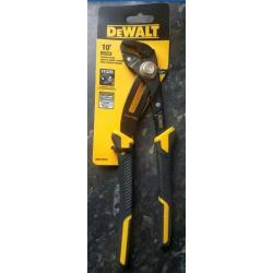 New Dewalt 10" Push-Lock Pliers with soft grip handles #DWHT70270