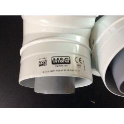 Pair of Ideal Flue Elbows 45 degree part number 203131