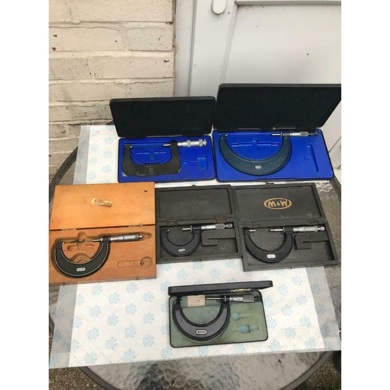 Engineering external micrometer Moore&wright and starret.