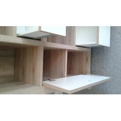 Teak /white wall unit like new