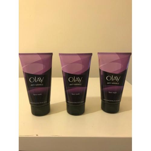 X3 Olay Anti-Wrinkle Face Washes - 150ml each