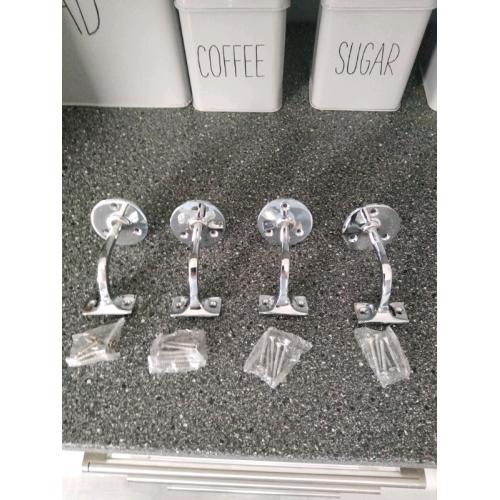 Chrome handrail brackets