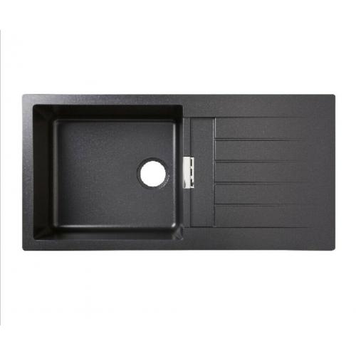 Cook And Lewis Galvani Sink Bowl And Drainer Black