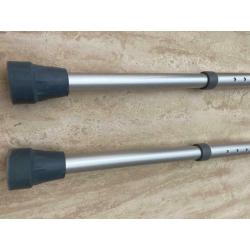 Walking sticks adjustable x2