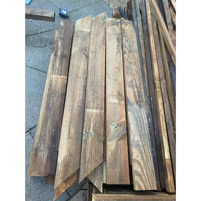 100 x random treated timber lengths as pictured