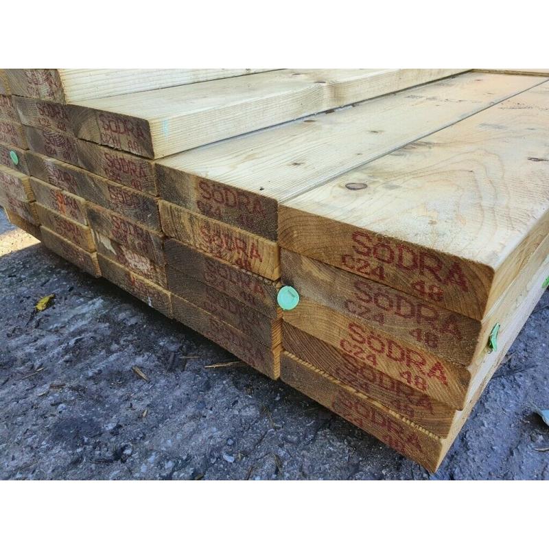 8 X 2 (200 X 47) Graded Timber Rails