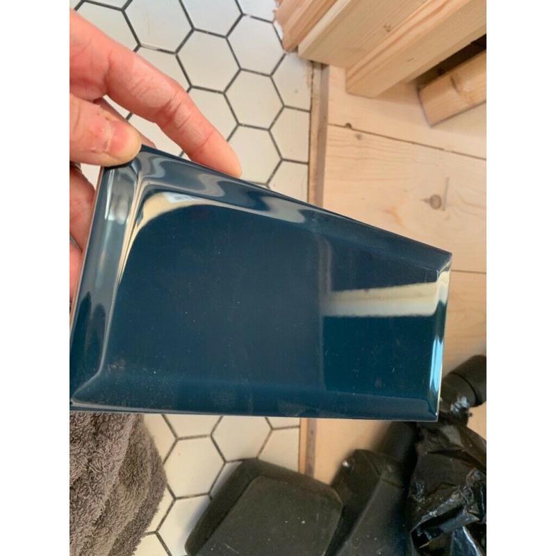 100 blue ceramic metro tiles