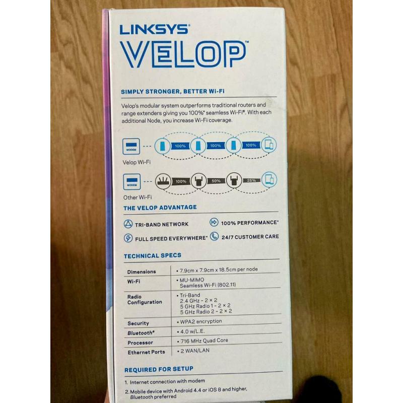 Linksys Velop AC6600 mesh system