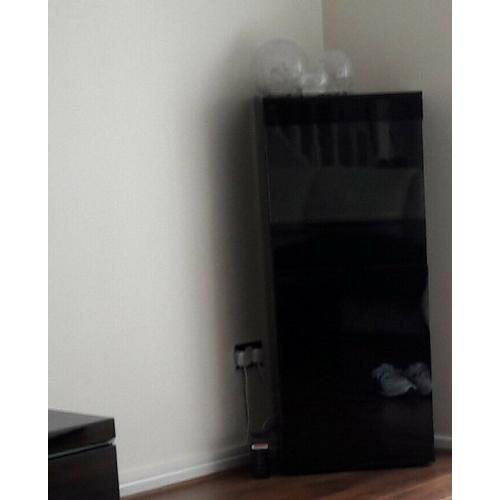 Black High Gloss Display/Storage Cabinet