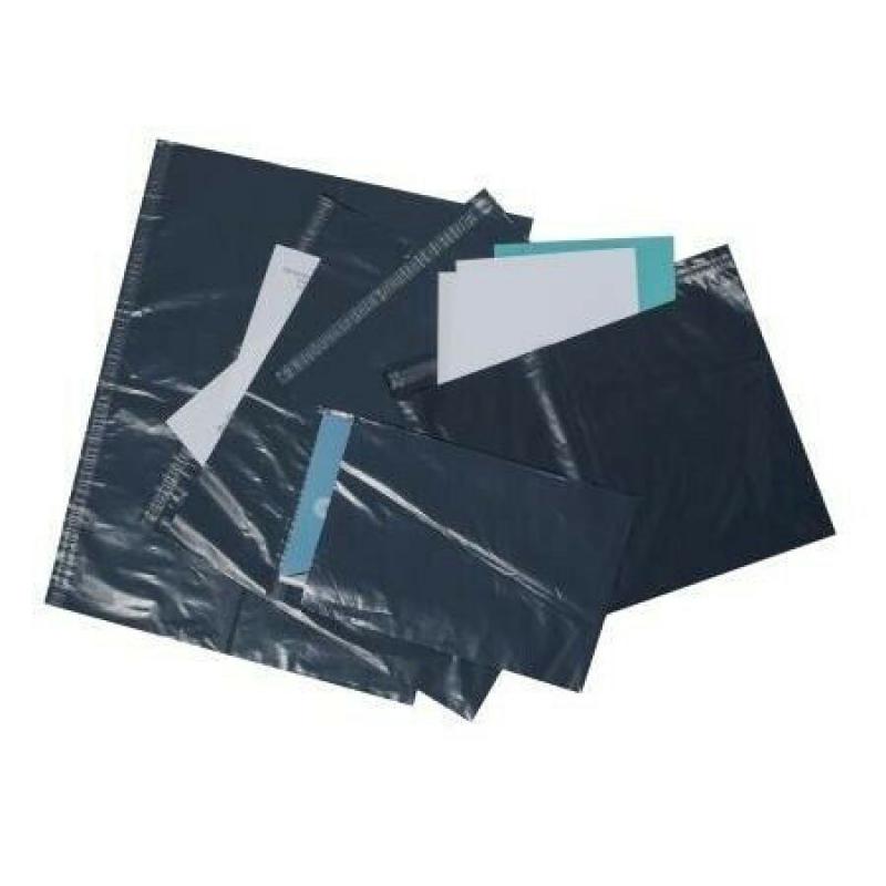 500 Versapak Strong Grey Mail Bags 595x430mm 23.5x17in, Long Side Opening