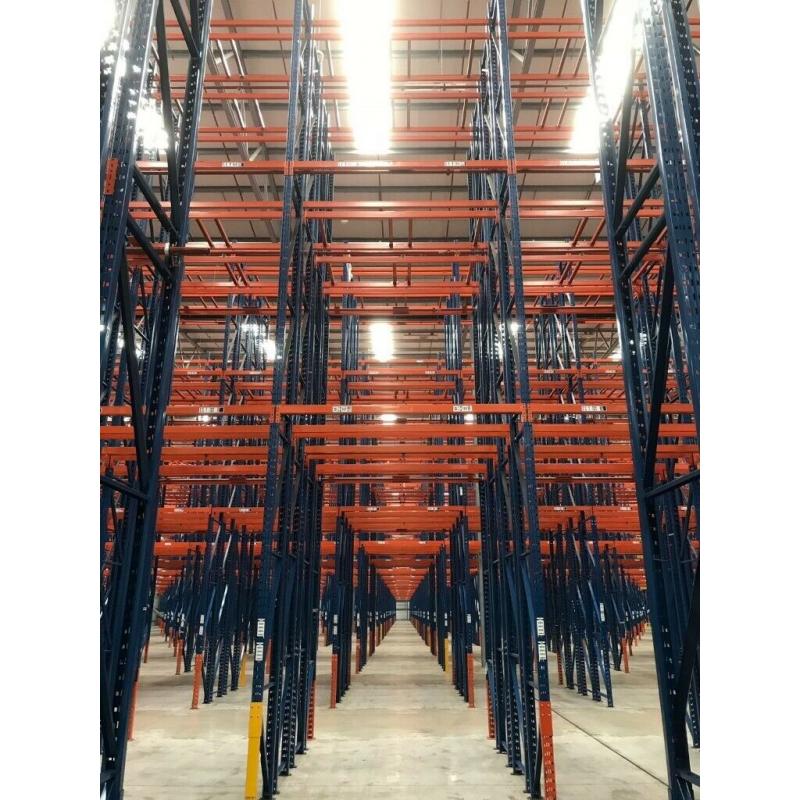 job lot 50 bays , will split , of redirack pallet racking AS NEW( storage , industrial shelving )