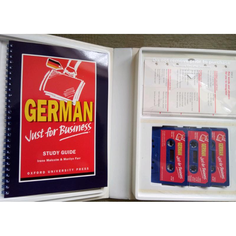 German Language Course - Just For Business (3 audio cassette tapes)