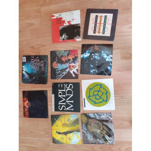 10 x simple minds 7 inch vinyl singles