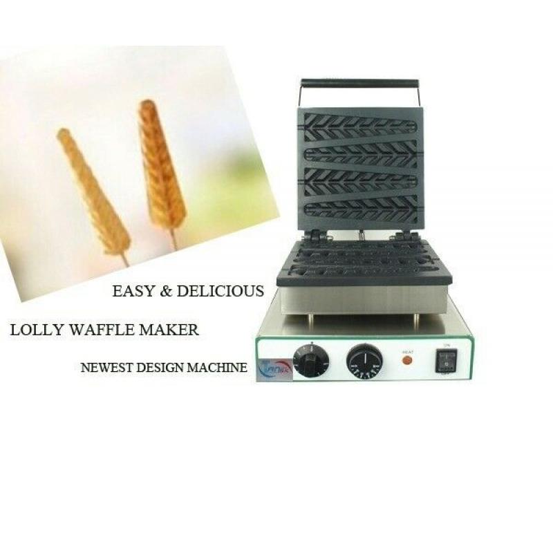 Commercial Electric Lolly Waffle Stick Baker Machine Waffle Maker