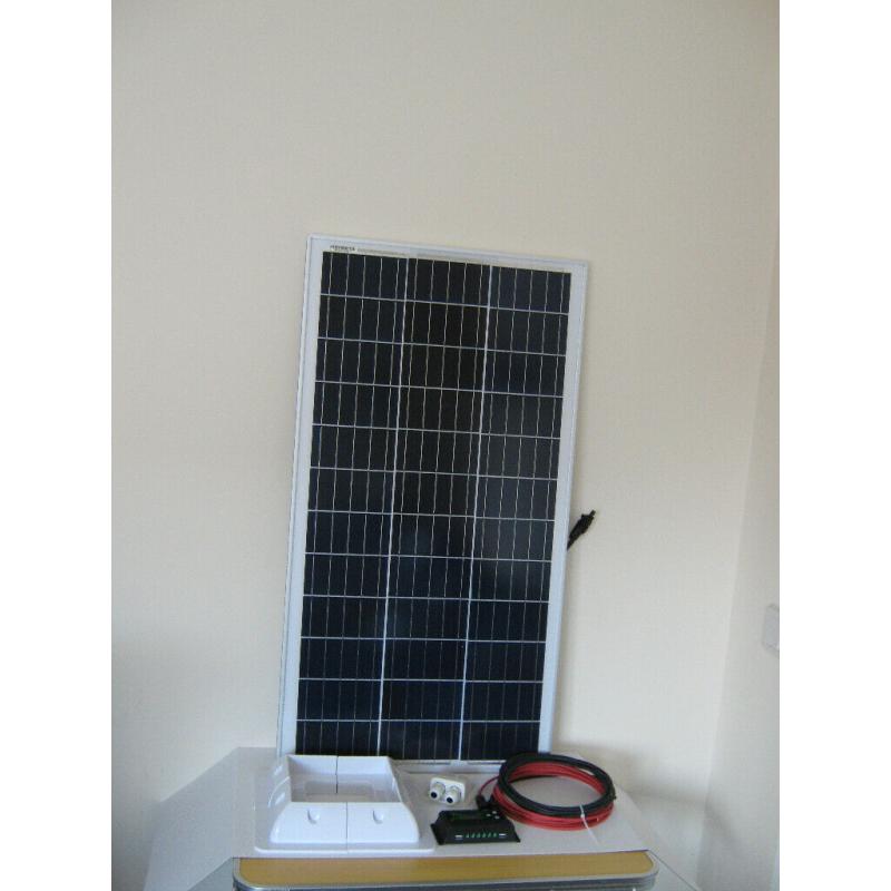 100W solar panel Kit caravan campervan motorhome shed allotment ABS Co