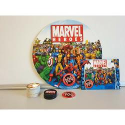 Marvel Heroes POG Game Board Game Complete 2006