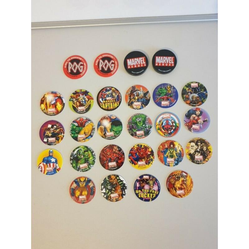 Marvel Heroes POG Game Board Game Complete 2006