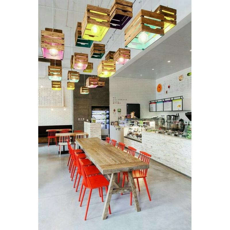 Wooden crates for shopfitting