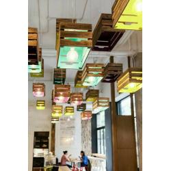 Wooden crates for shopfitting