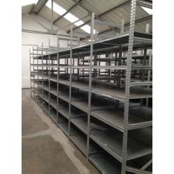 JOB LOT 10 bays of supershelf industrial shelving AS NEW ( storage , pallet racking )
