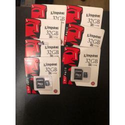 LOT ( Kingston 32GB micro sd cards)