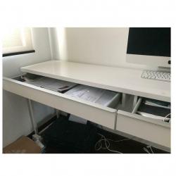 Besta Burs White Desk
