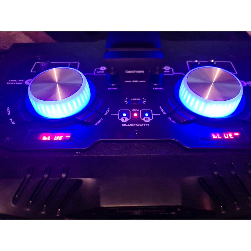 Goodmans Dj Bluetooth USB mixer speaker