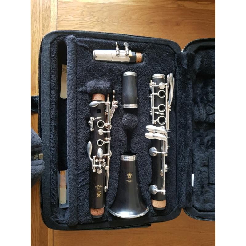Clarinet yamaha Ycl 450 duet like new wooden (392)