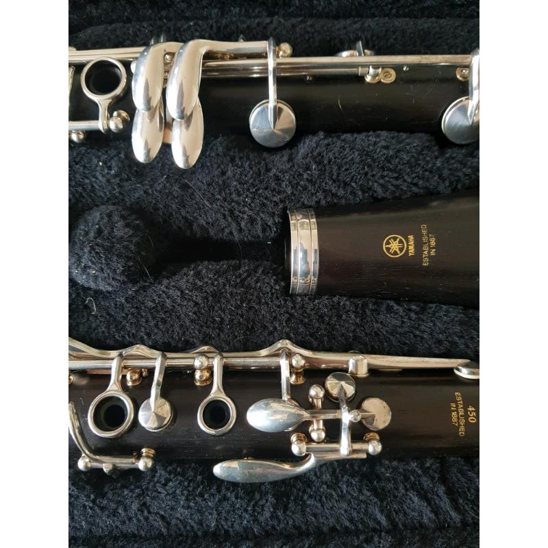 Clarinet yamaha Ycl 450 duet like new wooden (392)