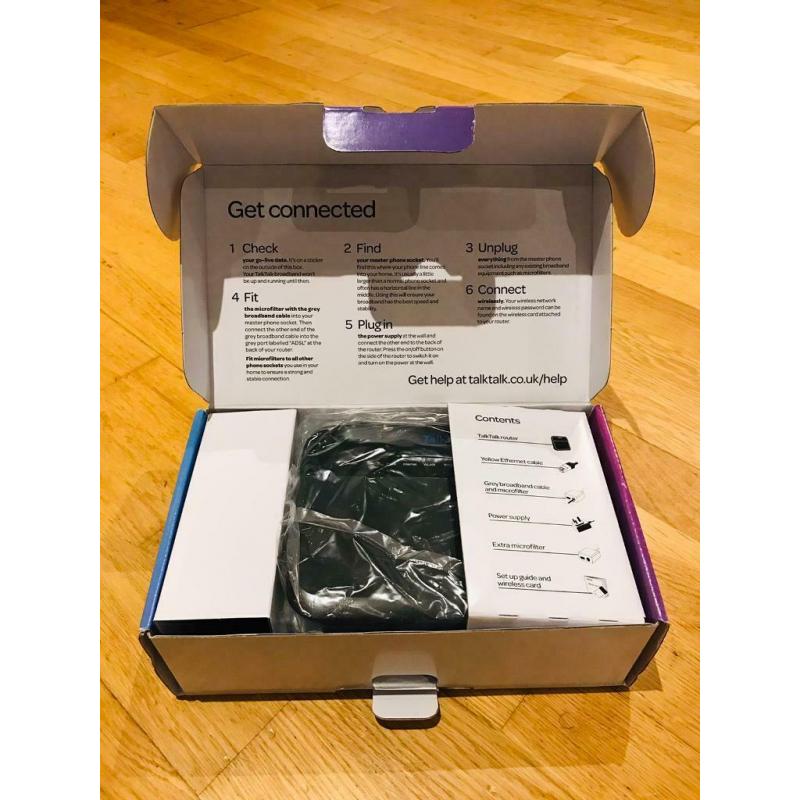 TalkTalk Router & Accessories - New in Box