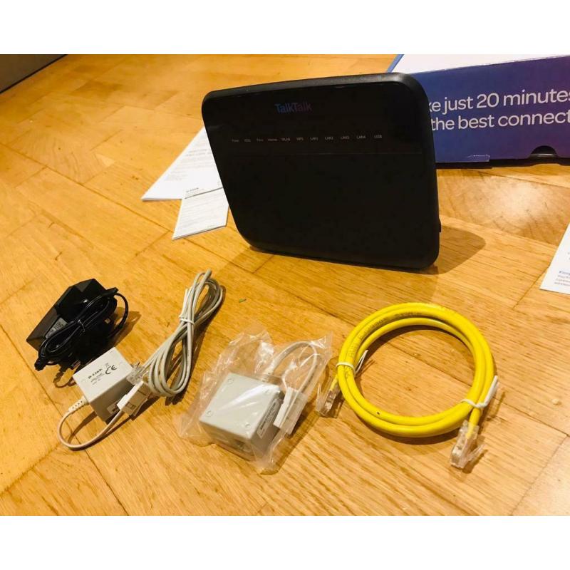 TalkTalk Router & Accessories - New in Box