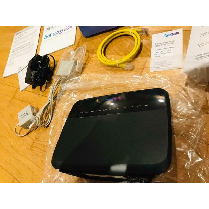 TalkTalk Router & Accessories - New in Box