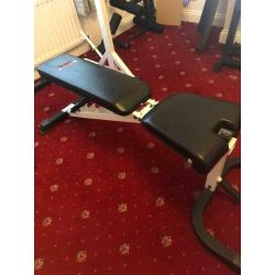 York FTS Flex Bench with attachments