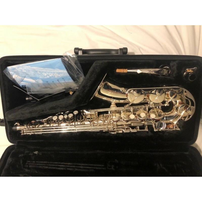 Brand new Yamaha silver saxophone model YAS-280