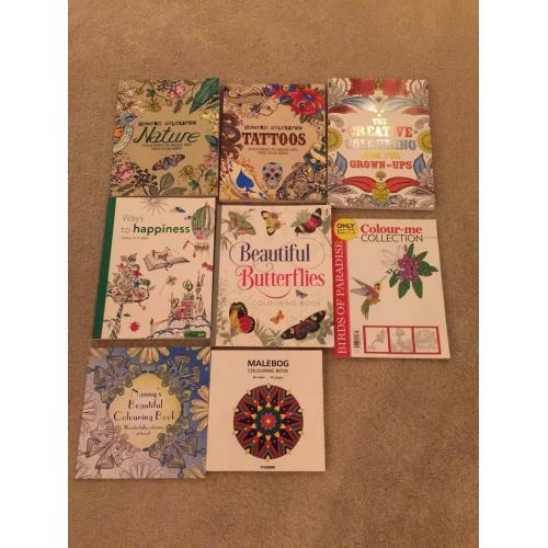 Grown colouring books