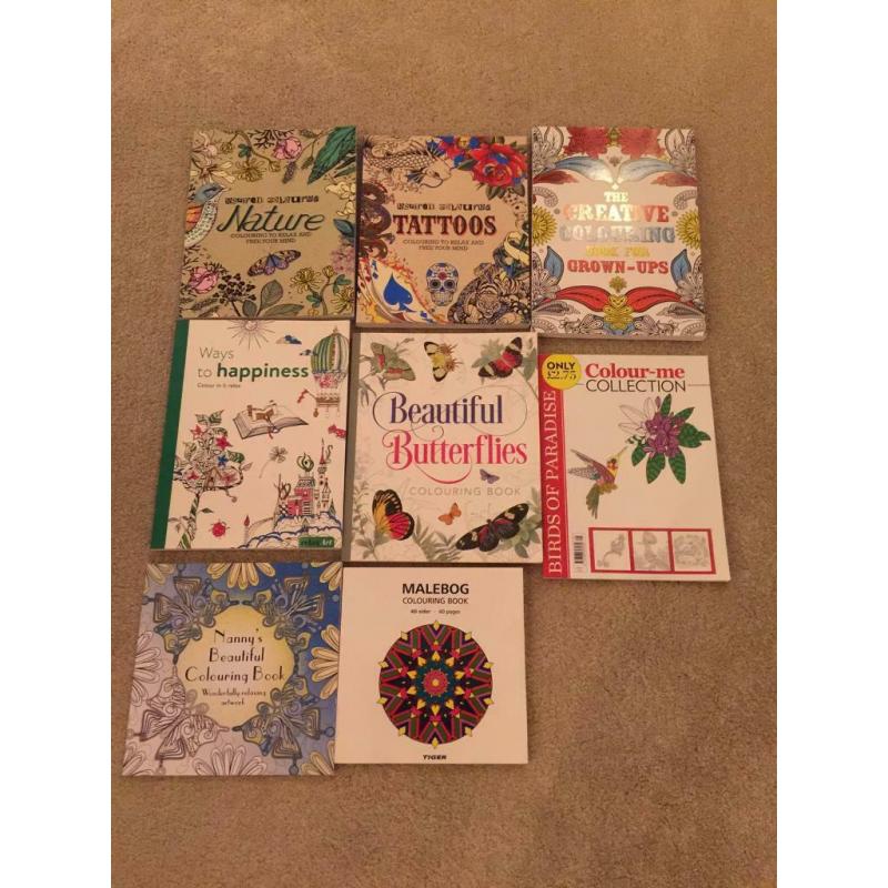 Grown colouring books